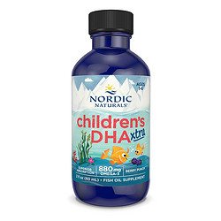 NORDIC NATURALS 挪帝克 挪威小鱼 挪帝克儿童dha鱼油 3倍高浓缩奥米茄3鳕鱼肝油加强版60ml 美国进口