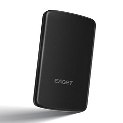 EAGET 忆捷 500GB USB3.0移动硬盘加密安全G61 2.5英寸外接外置存储文件数据照片备份高速传输黑