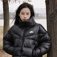 NIKE 耐克 冬季新款纯色女子保暖防风羽绒服外套 DH4080-100-010