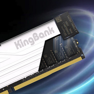 KINGBANK 金百达 银爵系列 DDR4 台式机内存 马甲条 白色 16GB 8GB*2 4000MHz