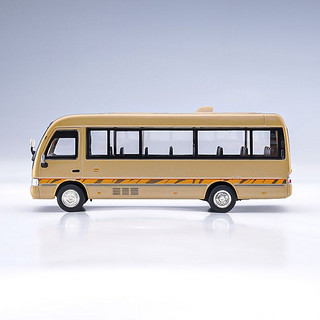 拓意1/64丰田考斯特合金车模型巴士仿真车模收藏摆件玩具车男生