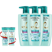 巴黎欧莱雅 透明质酸水润洗发露 500ml*3（赠100ml*2）