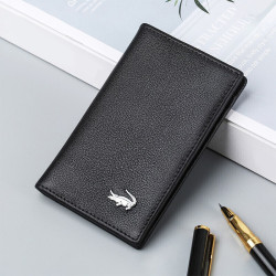 cartelo卡帝乐鳄鱼男士卡包多功能头层牛皮简约大容量多卡位礼盒装