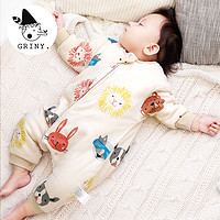 Griny 格里尼 plus会员：Griny 婴儿睡袋 保暖儿童防踢被 动物头【薄夹棉】
