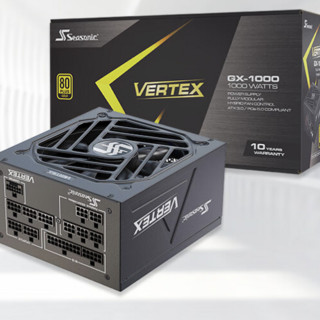 Seasonic 海韵 Vertex 峰睿 GX 1200 金牌（90%）全模组ATX电源 1200W