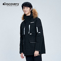 discovery expedition Discovery探索户外男士中长款机能口袋设计运动百搭保暖羽绒服