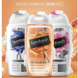 femfresh 芳芯 女性私处洗液私处护理液三支装全家福