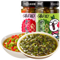 有券的上:吉香居 暴下饭 剁椒酱 200g+烧椒酱 200g