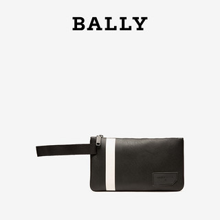 BALLY 巴利 Off Shore系列 男士黑色条斜挎包 6235452