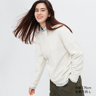 UNIQLO 优衣库 男装/女装3D souffle yarn圆领针织衫冬长袖套头毛衣450548