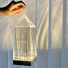 北欧ins水晶塔灯温馨网红少女台灯卧室创意结婚房床头氛围灯创意