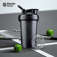 BlenderBottle Blender Bottle美国进口 V2蛋白粉摇摇杯奶昔杯运动健身水杯 黑色约591ml