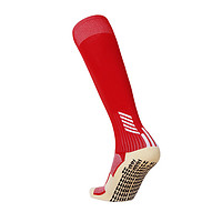 AL BURAQ 户外运动儿童防滑足球袜男童过膝长筒袜夏季薄小学生运动袜 红色 (买2双送1双)