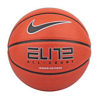 NIKE 耐克 篮球PU球 室内外通用 比赛标准7号球ELITE ALL COURT 蓝球 N100408885507/DO4841-855 琥珀黄