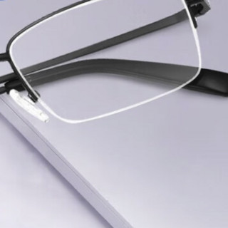 essilor 依视路 CVF2027BK 金属半框眼镜框+钻晶A3系列 非球面镜片