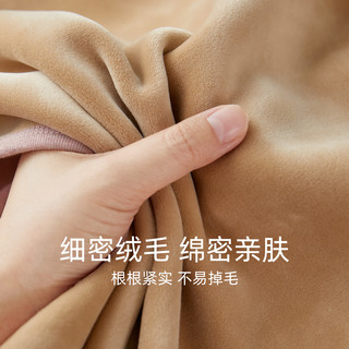 红豆男士保暖内衣加绒加厚女色纺防寒中老年打底秋衣秋裤冬季套装 女士-星空黑 170/95