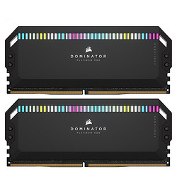 USCORSAIR 美商海盗船 32GB(16G×2)套装 DDR5 7600 台式机内存条 统治者铂金 RGB灯条