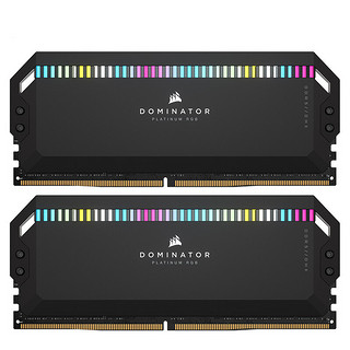 USCORSAIR 美商海盗船 统治者铂金 DDR5 7600MHz RGB 台式机内存 灯条 黑色 32GB 16GB*2