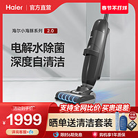 Haier 海尔 小海豚家用洗地机智能轻便除菌扫吸拖三合一洗地一体机