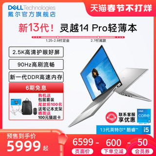 DELL 戴尔 灵越14Pro 14英寸笔记本电脑（i5-1340P、16GB、512GB）