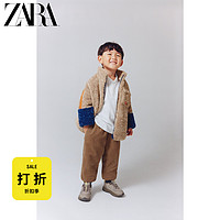 ZARA [中性款]ZARA 折扣季 男女婴幼童拼色毛绒夹克外套 3338189 706