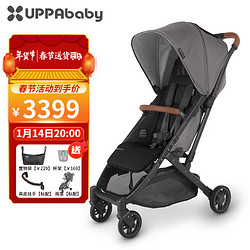 UPPAbaby MINU婴儿推车可坐可躺超轻便携婴儿车一键折叠可登机宝宝伞车 GREYSON深灰色