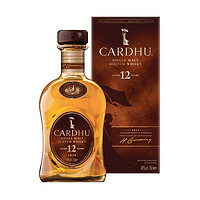 尊尼获加 英国Cardhu Amber黑石卡杜12单一麦芽苏格兰威士忌700ml