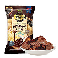 papatonk 黑巧克力薯片 100g*1袋
