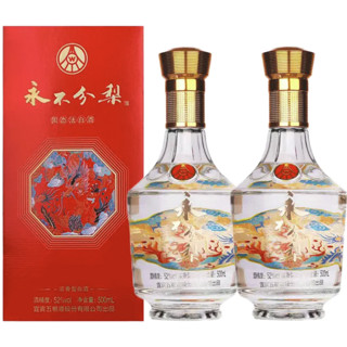 WULIANGYE 五粮液 永不分梨 龙凤呈祥 52%vol 浓香型白酒 500ml*6瓶 礼盒装