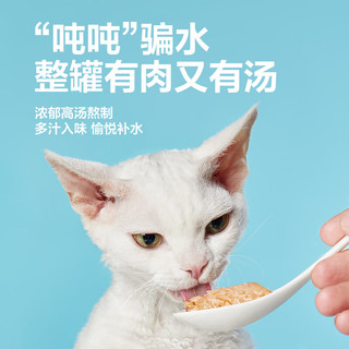 YANXUAN 网易严选 网易天成严选猫湿粮零食浓汤大口肉罐头鸡肉+三文鱼 85g*24罐