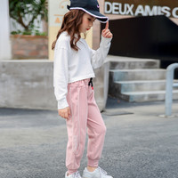 玩具熊 全尺码一个价！男女儿童裤子春秋款束脚裤儿童外穿童装2023新款潮中小童休闲裤