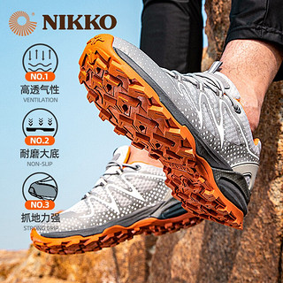 NIKKO 日高 新品徒步鞋夏季透气 户外鞋男登山鞋