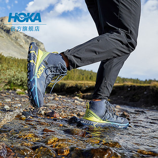 HOKA ONE ONE 男女鞋TENNINE Hike GTX109徒步鞋防水防滑减震轻便 37/230mm 莲灰/海岸蓝-女（建议拍大1码）