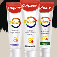 Colgate 高露洁 全效备长炭150g*3牙膏家庭装防蛀牙深层洁净中老年