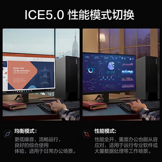 Lenovo 联想 ThinkCentre E900 英特尔酷睿i7 商用办公台式电脑 (i7-12700 16G 1T SSD 集成显卡)23英寸整机