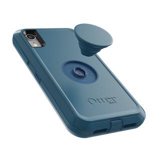 OtterBox 水獭 防御者苹果iPhone XR手机壳POPSocket支架组合防摔三防壳6.1 深蓝墨绿  77-61796(无皮带扣）