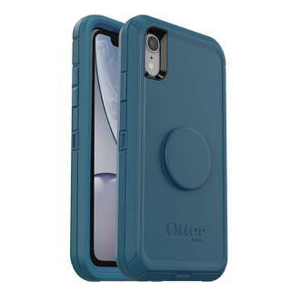 OtterBox 水獭 防御者苹果iPhone XR手机壳POPSocket支架组合防摔三防壳6.1 深蓝墨绿  77-61796(无皮带扣）