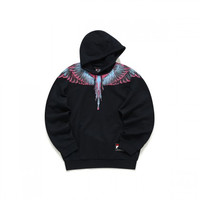 FILA 斐乐 FUSION系列 Marcelo Burlon联名款 中性运动卫衣 T11U148208F-BK 深黑 M