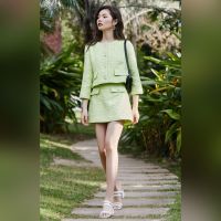 VERO MODA 清新甜美小香风短裙高腰显瘦时尚休闲半身裙女