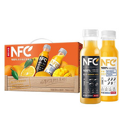 NONGFU SPRING 农夫山泉 100%NFC果汁饮料 300ml*12瓶（ 6瓶橙汁+ 6瓶芒果混合汁）