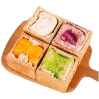 有券的上:乐思府 手工全麦魔方吐司 80g*10袋