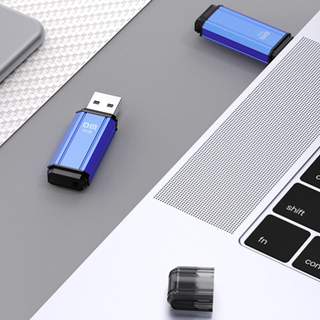 DM 大迈 PD206 USB2.0 U盘 蓝色 4GB USB-A
