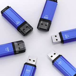 DM 大迈 PD206 USB2.0 U盘 蓝色 4GB USB-A