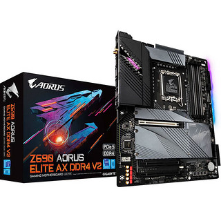 GIGABYTE 技嘉 Z690 AORUS ELITE AX D4 V2支持12代13代酷睿13700K13900K intel 1700