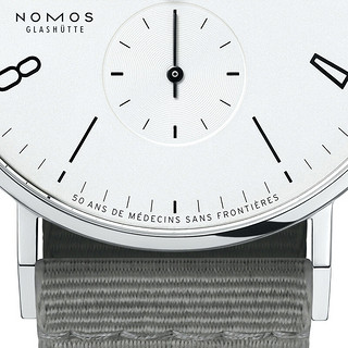 NOMOS Tangente系列165.S50-zw 无国界医生限定织物表带手动机械德表