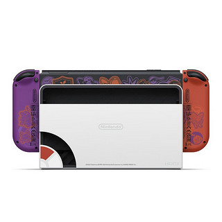 Nintendo 任天堂  Switch OLED 港版《宝可梦 朱/紫》限定主机 游戏机 紫红色