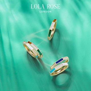 LOLA ROSE 八边形系列戒指宝石个性简约时尚饰品生日礼物新年礼物