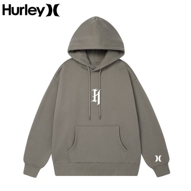Hurley 国际大牌加绒卫衣情侣款秋冬连帽男女上衣服外套