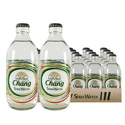 Chang 象牌 泰象泰国进口水饮品饮用水气泡水325ml\瓶泰象苏打水玻璃瓶汽水 泰象325ml*24瓶原味 苏打水