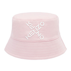 KENZO 凯卓 高田贤三 KENZO 22春夏 奢侈品童装 女童粉色棉质KENZO印花渔夫帽 K51007 471 T3